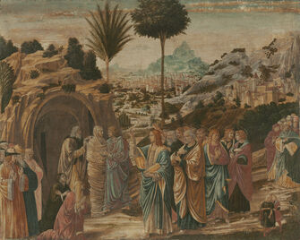Benozzo Gozzoli, ‘The Raising of Lazarus’, mid 1490s