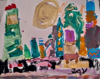 Jeremiah albert-Kalu, ‘Life in the city’, 2023