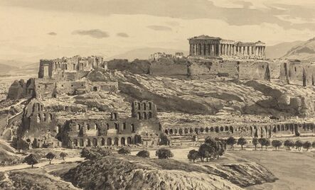 Themistocles von Eckenbrecher, ‘View of the Acropolis’, 1890
