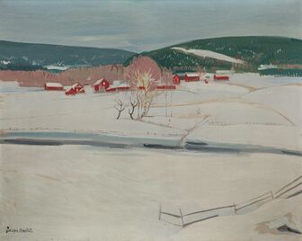 Joseph Hecht, ‘Paysage enneigé’