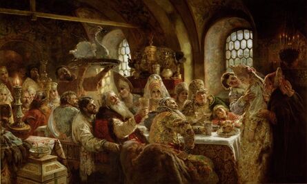 Konstantin Egorovich Makovsky, ‘A Boyar Wedding Feast’, 1883