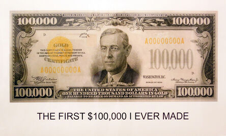 John Baldessari, ‘The First $100,000 I Ever Made’, 2012