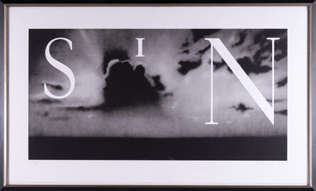 Ed Ruscha, ‘Ed Ruscha Sin-Without Signed Lithograph Contemporary Art’, 2002