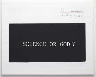 Neil Jenney, ‘Science or God?’, 2000