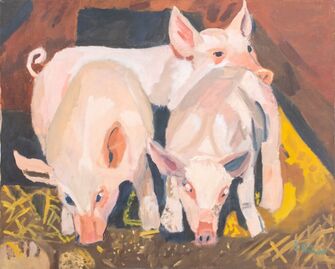 Sarah A. Binder, ‘Pigs’, 1989