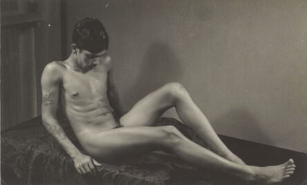 Lionel Wendt, ‘Untitled (A Seated Male Nude)’, c.1930-44