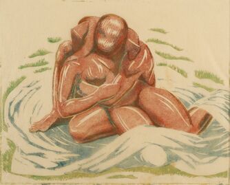 Margaret Barnard, ‘Lovers’, c.1930