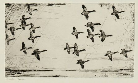 Frank Weston Benson, ‘Over Currituck Marshes’, 1926