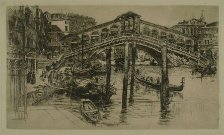 Frank Duveneck, ‘Rialto Bridge, Venice’, 1883