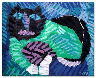 Karel Appel, ‘the blue cat’, 1978