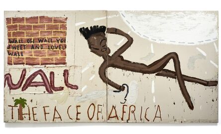 Rose Wylie, ‘Face of Africa, Wall’, 2016