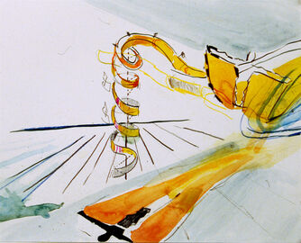 Luca Buvoli, ‘Study for Flight Simulation Laboratory (Bottom Shadow)’, 2001