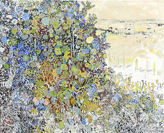 Anthony Gross, ‘View Towards Le Briloe from La Clotte’, ca. 1981