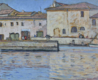 Galileo Chini, ‘L'Imbocco Della Vecchia Darsena’, 1932