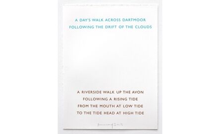 Richard Long, ‘Two Walks’, 2008
