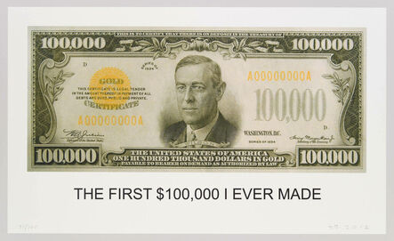 John Baldessari, ‘The First $100,000 I Ever Made’, 2012