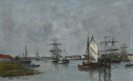 Eugène Boudin, ‘Port d'Anvers’, ca. 1880