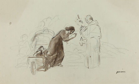 Jean-Louis Forain, ‘Benediction a Lourdes’, ca. 1912