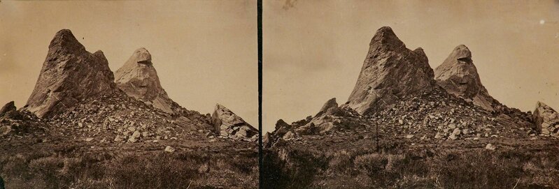 Timothy H. O'Sullivan, ‘Group of three unseparated stereo pairs’, Photography, Unmounted albumen prints in pairs, Doyle