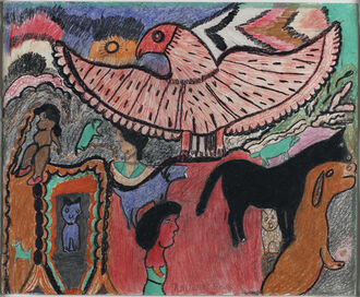 Nellie Mae Rowe, ‘The Eagle Flies’, 1979