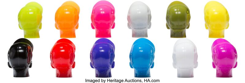 KAWS, ‘Permanent Thirty-Three Heads, set of twelve’, 2008, Sculpture, Cast vinyl, Heritage Auctions