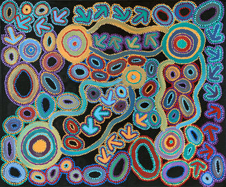 Lee Nangala Gallagher, ‘Yankirri Jukurrpa (Emu Dreaming)- Ngarlikirlangu’, 2020