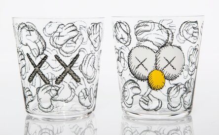 KAWS, ‘Seeing/Watching, set of four glasses’, 2018