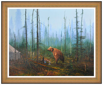 John Paul Strain, ‘Grizzly Bear At Camp’, 1987