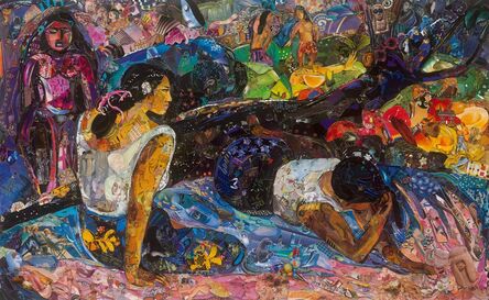 Vik Muniz, ‘Repro: Glyptoteket (Reclining Tahitian Women, Gauguin)’, 2018