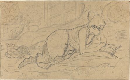 Paul Ranson, ‘Study for "La Liseuse couchée"’, 1894