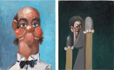 George Condo, ‘Two Works: (i) Jean Louis with one Ear; (ii) Jean Louis’ Wife's Sister’, 2005