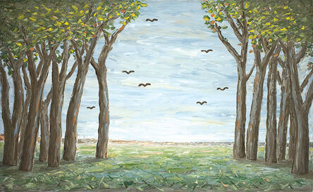 Peter Booth, ‘Painting 2010 (Trees and Birds)’, 2010