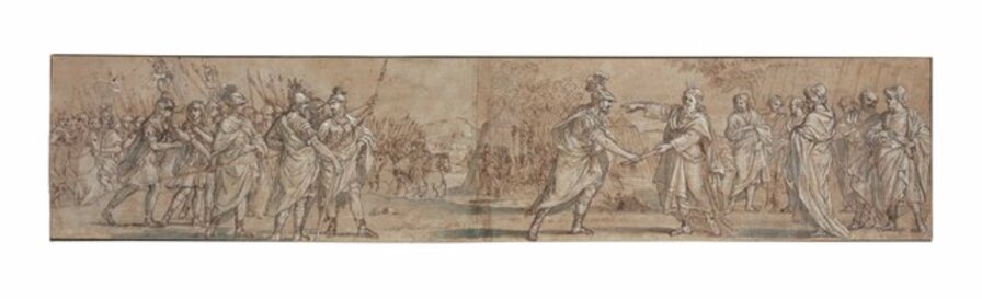 Moses presenting the Baton of Office to Joshua