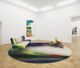 KATHARINA GROSSE - Snakes lie between her and the shore, installation view