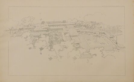 Frank Lloyd Wright, ‘Designed for summer residence of Harold McCormick at Lake Forest, IL; Plate LVIII from the Wasmuth Portfolio’, 1910