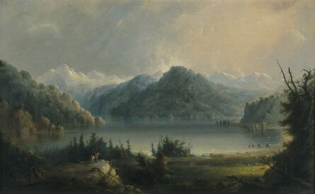 Alfred Jacob Miller, ‘Wind River Mountain Range Scene’, circa 1858-1874