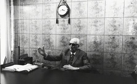 Benno Graziani, ‘Enzo Ferrari in his office in Modena. 1985’, 1985
