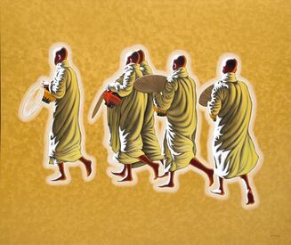 Min Wae Aung, ‘Towards Monastery’, 2016