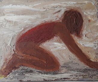 Romà Panades, ‘Girl on the beach’, 2020