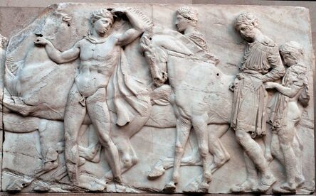 ‘Horsemen, detail of the Procession, from the Ionic frieze on the north side of the Parthenon’, ca. 447-432 BCE