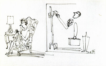 William Steig, ‘Coming Home from Work’, ca. 1940's