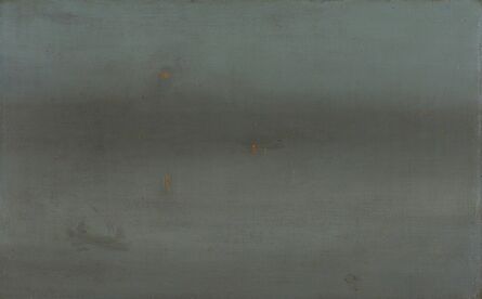 James Abbott McNeill Whistler, ‘Nocturne, Blue and Silver: Battersea Reach’, 1872-1878