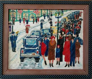 Paolo Corvino, ‘Madison Avenue Snow Scene, NYC’, 20th Century