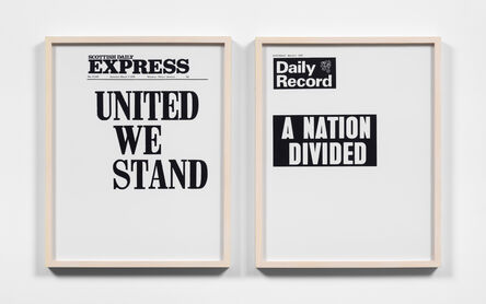 Sarah Charlesworth, ‘United We Stand/A Nation Divided’, 1979 (released 2003)