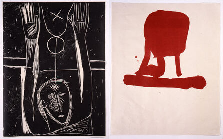 Mimmo Paladino, ‘Carro dormente (from the portfolio "For Joseph Beuys")’, 1986