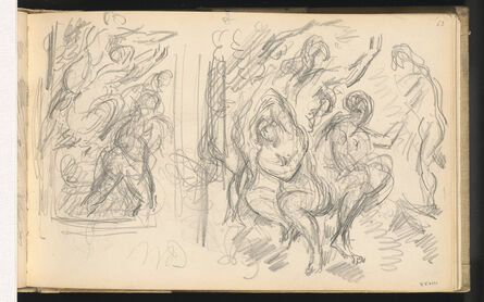 Paul Cézanne, ‘Two Studies for "The Judgement of Paris" or "The Amorous Shepherd"’, 1883/1886