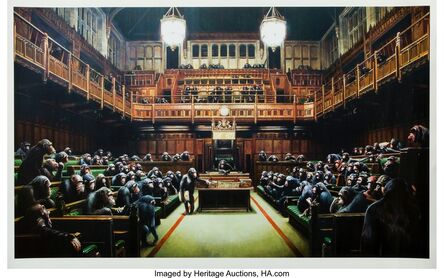 Banksy, ‘Monkey Parliament, poster’, 2009