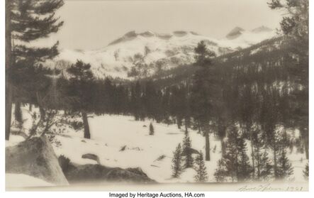 Ansel Adams, ‘Triple Divide Peak, Ottoway Peak, Merced Peak, Yosemite’, 1921