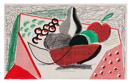 David Hockney, ‘Apples Pears & Grapes’, 1986