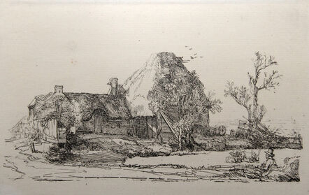 Rembrandt van Rijn, ‘Le Paysage au Dessinateur (B219)’, 1878